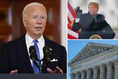 Biden says voters ‘deserve’ Trump Jan. 6 trial before election, ignores questions about dropping out