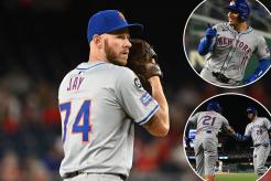 The Mets escaped with a win against the Nationals on Monday.